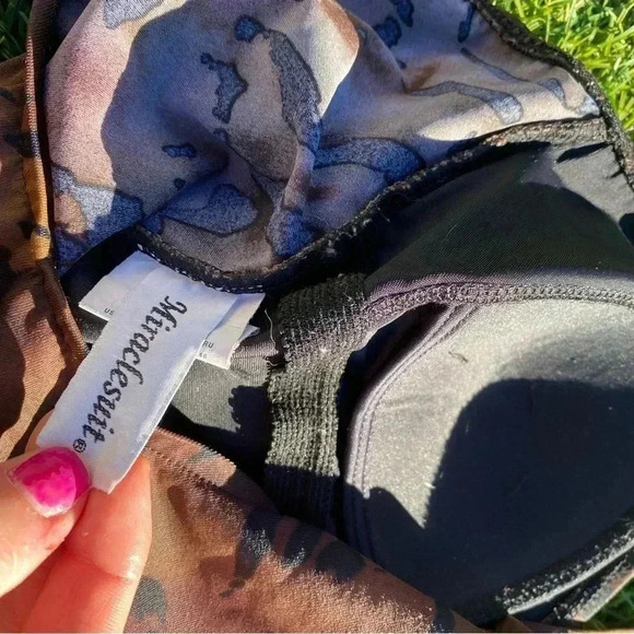 Miraclesuit One Piece Leopard Brown Black Size 12 - Picture 3 of 4